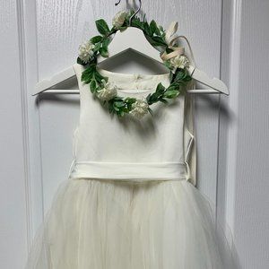 White Flower Girl Dress